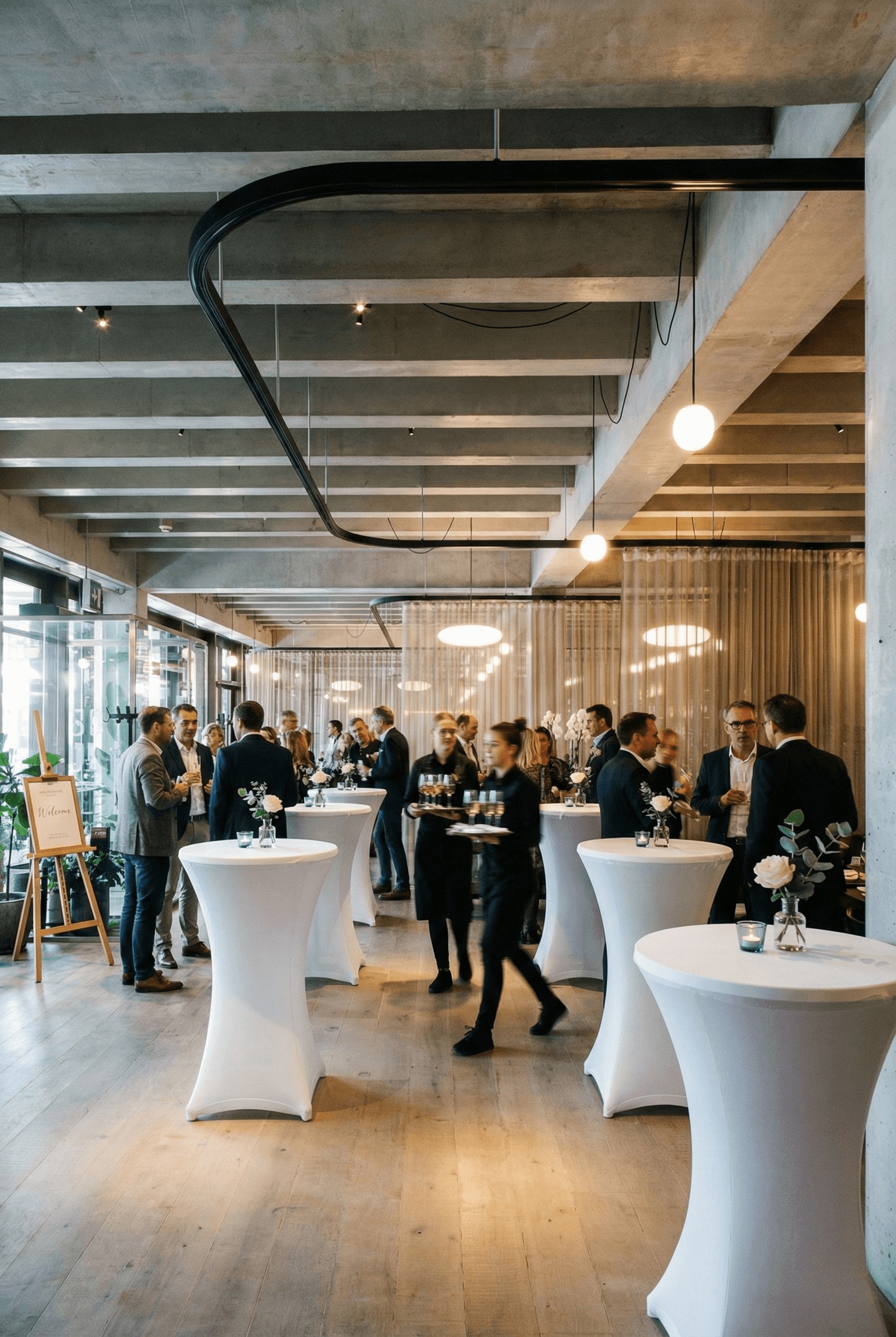 Sfeerbeeld cocktail en eventruimte bij Grand Café SGOL