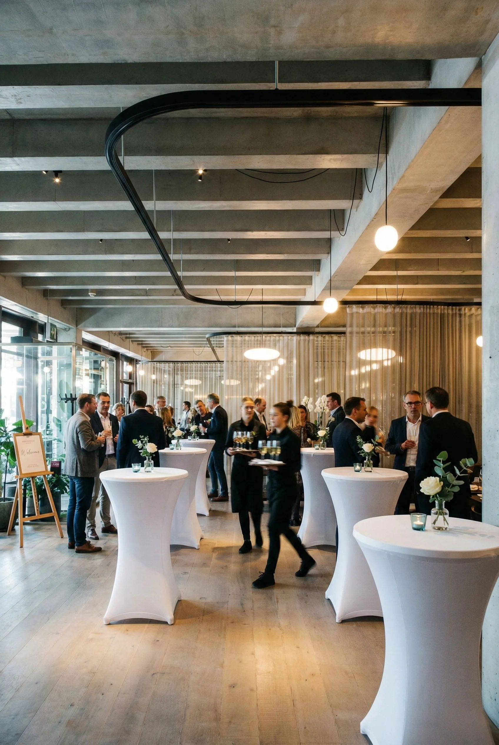 Sfeerbeeld cocktail en eventruimte bij Grand Café SGOL